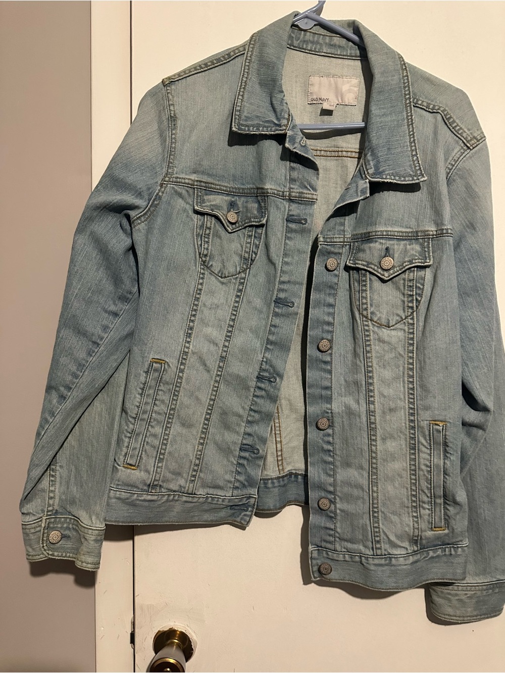 Old Navy Light Blue Denim Trucker Jacket - Women